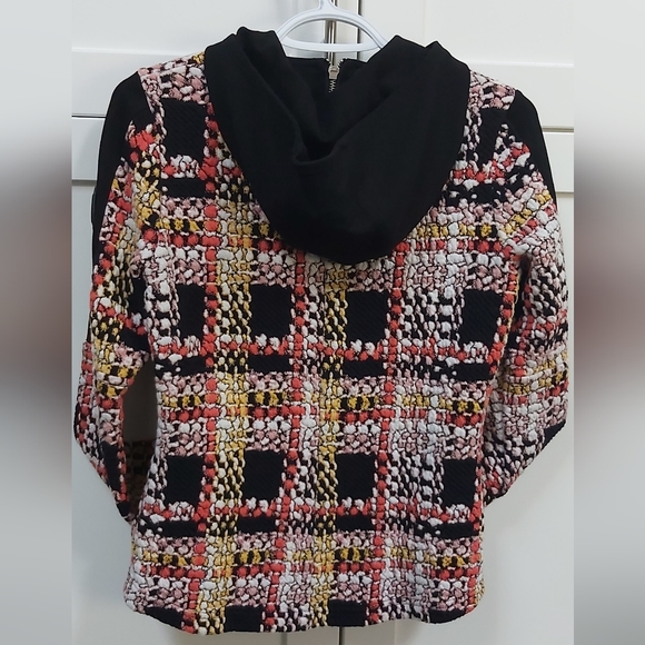 Tonia Debellis hooded plaid jacket. - Picture 9 of 15